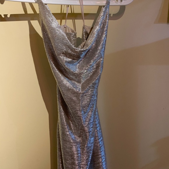 slim fit dress slacks The Crystal Stone Mesh Dress- Gold – Baacal